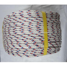 3 strand colored pp twisted rope nylon rope